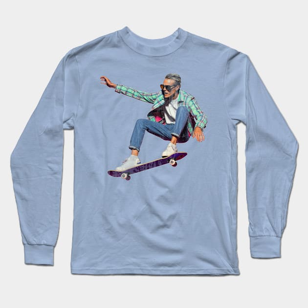 Skater Long Sleeve T-Shirt by Teravitha